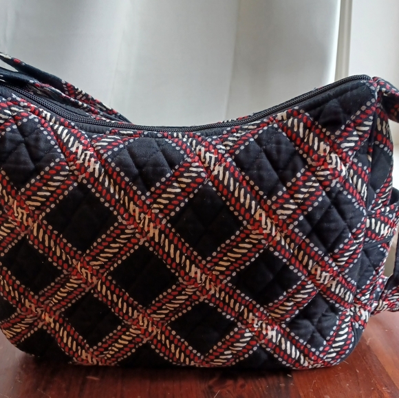 Vera Bradley On the Go Crossbody in Minsk Plaid - Picture 2 of 8